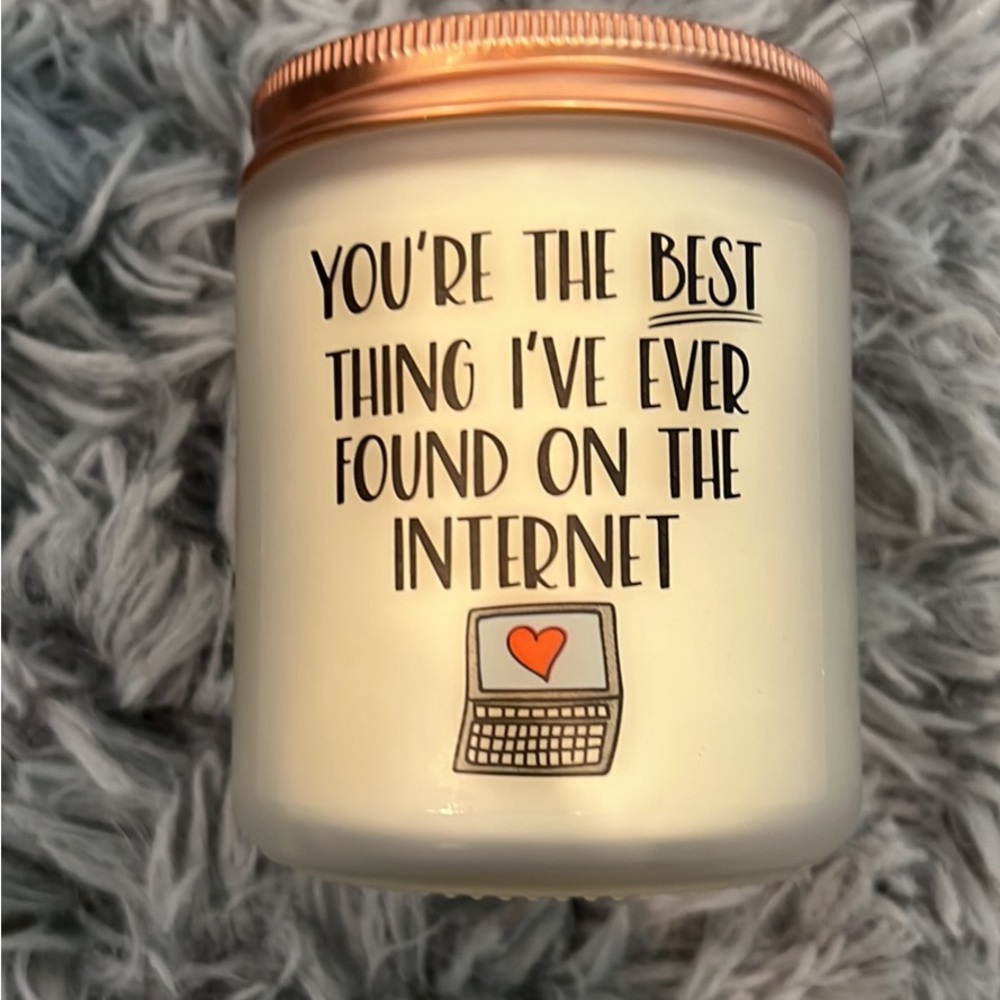 Lavender scented candle